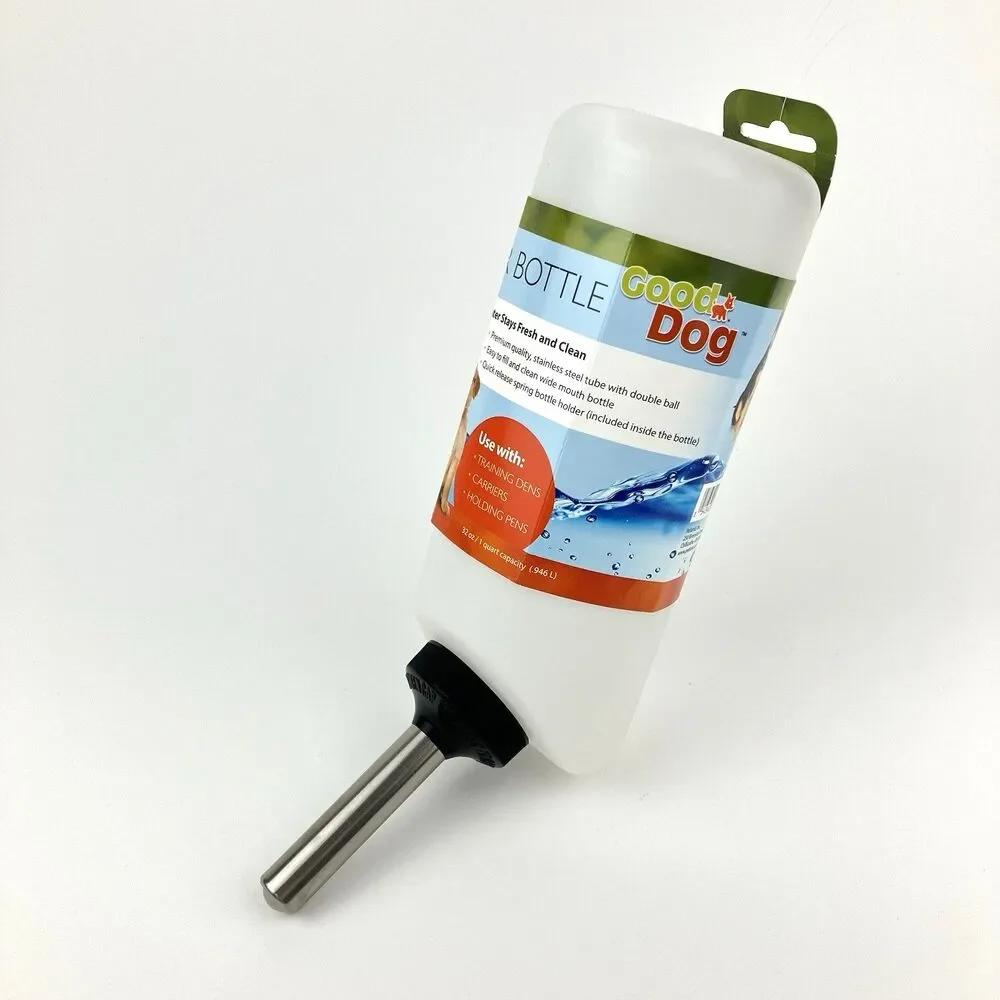 Good Dog Water Bottle Pet Dog Crate/Carriers Pens 32 Oz